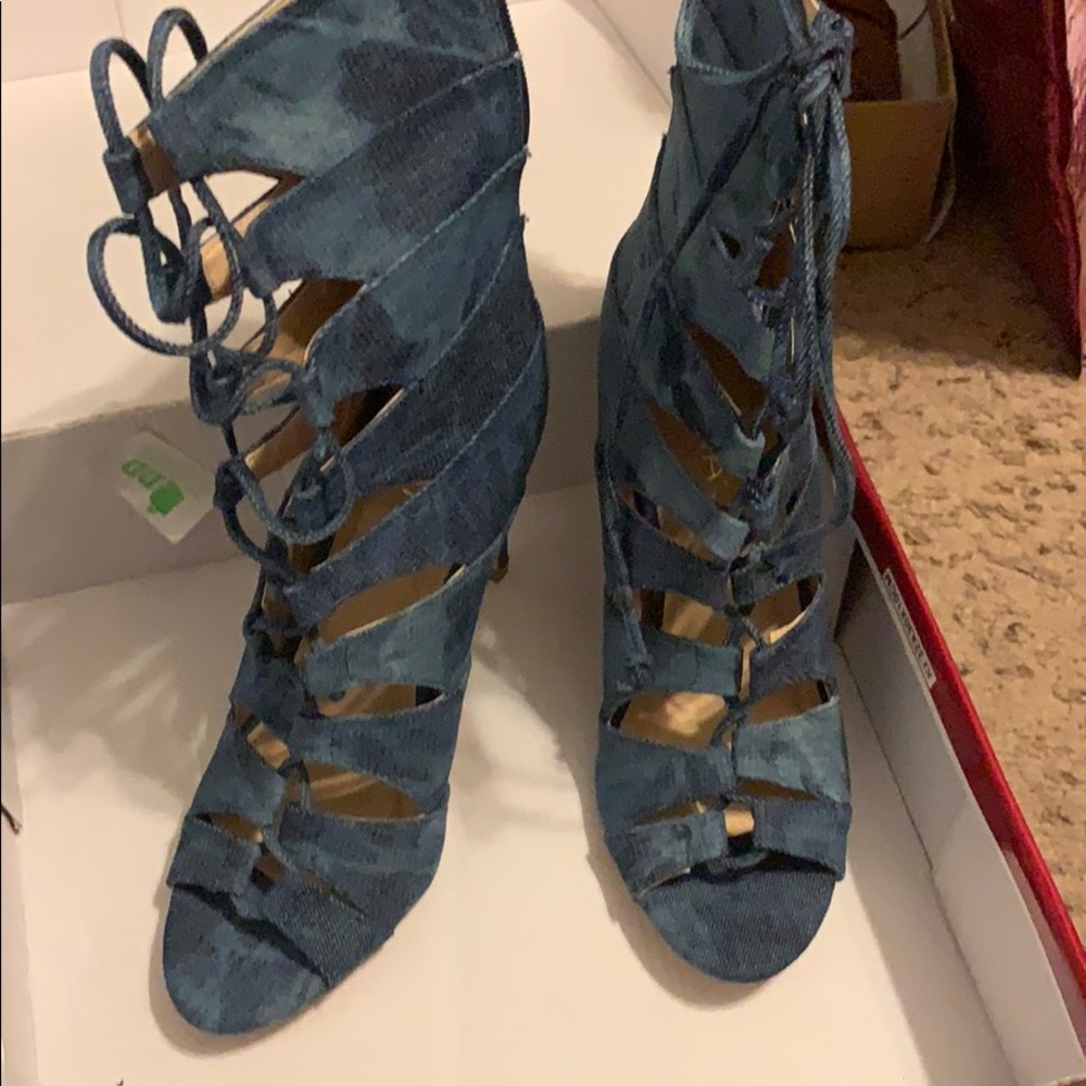 Liliana blue jeans heels - Picture 2 of 5